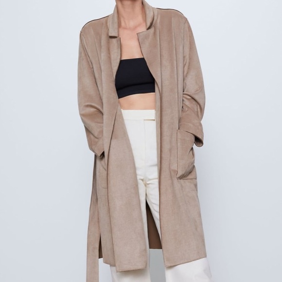 Zara Faux Suede Jacket - Picture 4 of 14